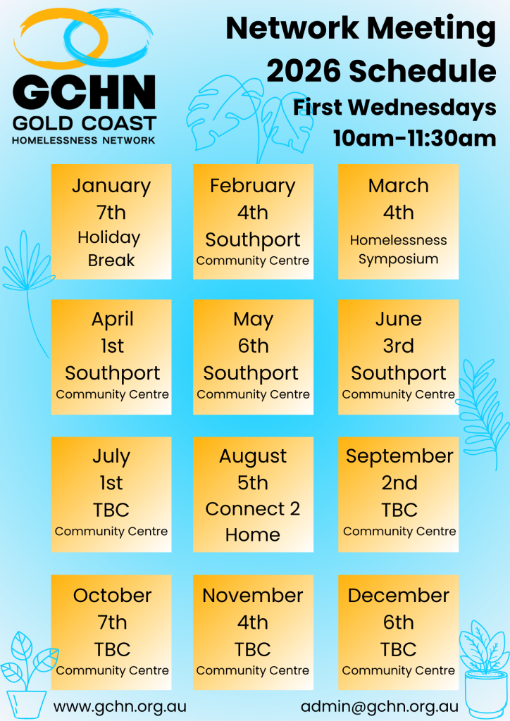 Gchn Meeting Schedule 2026